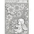 Window foil without glue corner angels with rainbow glitter boy right 42 x 30 cm