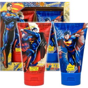 Superman hair shampoo for children 150 ml + shower gel 150 ml, cosmetic set