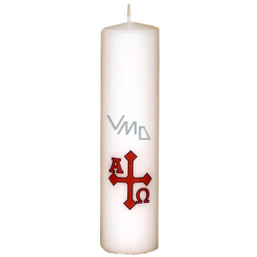 Lima Church candle white with cylinder motif 1046 40 x 150 mm 1 piece