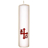 Lima Church candle white with cylinder motif 1046 40 x 150 mm 1 piece