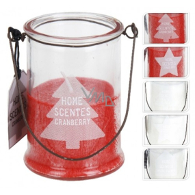 Lantern scented candle sapling in glass 85 x 60 mm