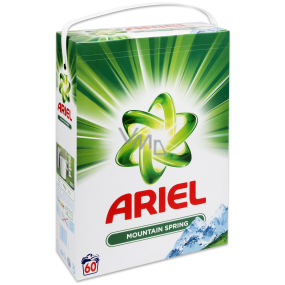 Ariel Mountain Spring washing powder for clean and fragrant laundry without stains box 60 doses 4.5 kg