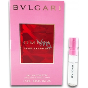 Bvlgari Omnia Pink Sapphire Eau de Toilette for Women 1.5 ml with spray, vial