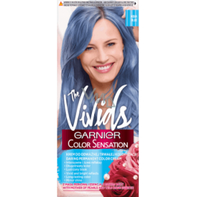 Garnier Color Sensation The Vivids intensive permanent hair coloring cream 2.10 Pastel blue