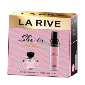 La Rive She Is Mine perfumed water for women 90 ml + deodorant spray 150 ml, gift set