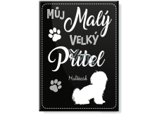 Nekupto Pets magnet Maltese 66 x 90 x 2 mm