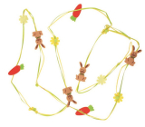Chain of Easter decors from felt bunnies 180cm 1 piece