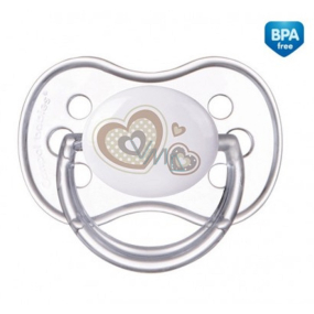 Canpol babies Newborn Baby Silicone comforter symmetrical beige for children 0-6 months 1 piece