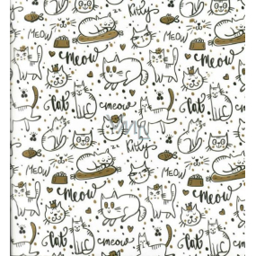 Nekupto Gift Paper Bag with Embossing 30 x 23 x 12 cm Cats
