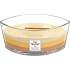 WoodWick Trilogy Golden Treats - Golden delicacies scented candle with wooden wide wick and ship lid 453 g