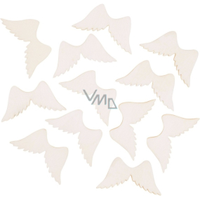 Natural wooden wing 4 cm, 12 pieces