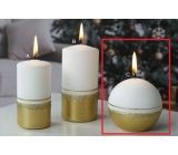 Lima Aroma line candle golden ball 80 mm 1 piece