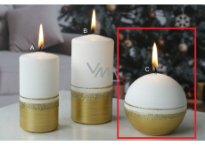 Lima Aroma line candle golden ball 80 mm 1 piece