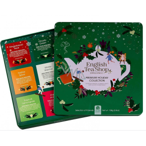 English Tea Shop Bio Premium Christmas green collection of 72 pieces of biodegradable tea pyramids, 9 flavors, 108 g