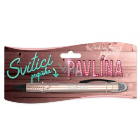 Nekupto Glowing pen with the name Pavlína, touch tool controller 15 cm