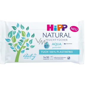 HiPP Babysanft Natural Aqua cleaning wet wipes without plastics for children 10 pieces
