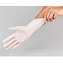 Maxter Hygienic Disposable Latex Hypoallergenic Powdered Gloves, Size L, Box of 100 Pieces