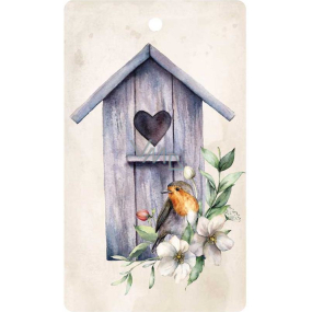 Bohemia Gifts Aromatic scented card Bird delicate and pure fragrance 11 x 6,3 cm