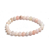 Opal pink bracelet elastic natural stone, ball 6 mm / 16-17 cm, stone of queen, attraction, female intuition and beauty
