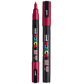 Posca Universal acrylic marker 0,9 - 1,3 mm Dark red PC-3M