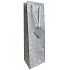 Nekupto Gift paper bag for bottle 33 x 10 x 9 cm Christmas flakes grey