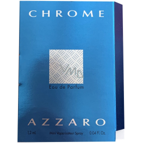 Azzaro Chrome eau de parfum for men 1,2 ml with spray, vial