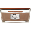 WoodWick Cashmere scented candle with wooden wick and lid ship 453 g