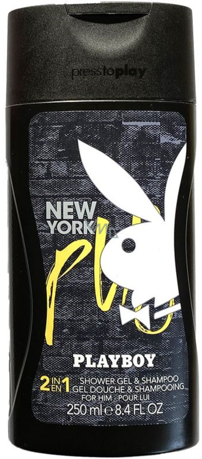 Playboy New York for Him 2in1 shampoo and shower gel for men 250 ml