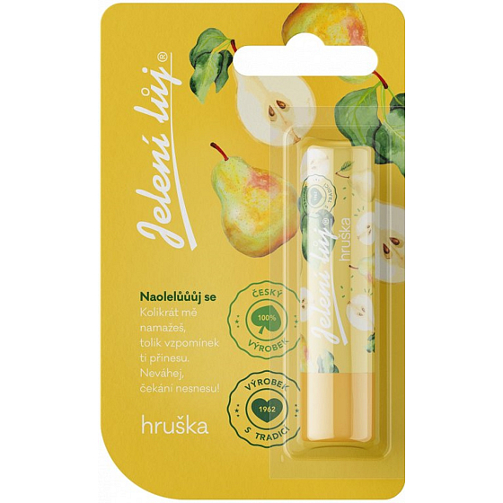 Regina Pear lip pomade - deer tallow in blister 4,5 g