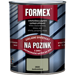 Formex S2003 primer for galvanized base color for metal, 0600 grey-green, 0.6 l