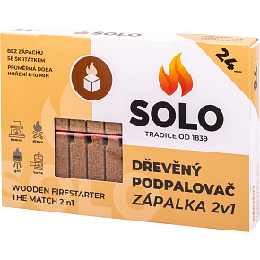 Firestarter Solo Wooden Match 2in1, 24 Fire Starters Firestarter Solo Wooden Match 2in1, 24 Fire Starters