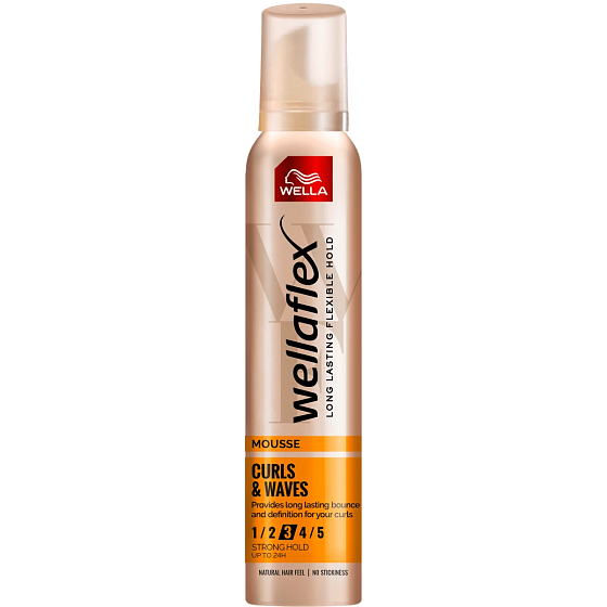 Wella Wellaflex Curls and Waves Strong Hold Mousse 200 ml