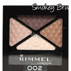 Rimmel London Glam Eyes quad eyeshadow 002 Smokey Brun 4 g