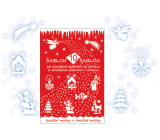 Christmas decorative templates 10 motifs 31 x 21 cm