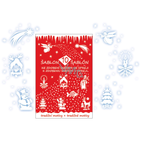 Christmas decorative templates 10 motifs 31 x 21 cm