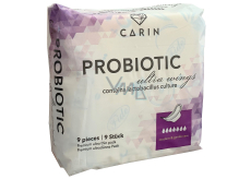 Carine ProBiotic Ultra Wings women's hygienic intimate pads remove yeast infections in 9 pieces