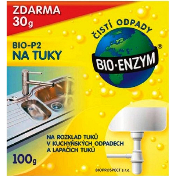 Bio-Enzyme Bio-P2 Biological Agent for Fat Decomposition in Waste Systems 100 g