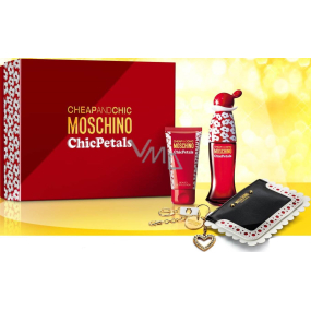 Moschino Cheap And Chic Chic Petals eau de toilette 50 ml + body lotion 50 ml + wallet, gift set