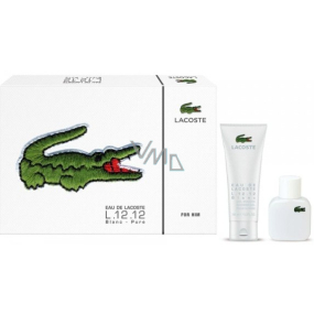 Lacoste Eau de Lacoste L.12.12 Blanc eau de toilette 30 ml shower gel 100 ml gift set VMD parfumerie drogerie