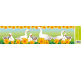 Window foil without glue strip Easter animals geese 64 x 15 cm