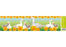 Window foil without glue strip Easter animals geese 64 x 15 cm