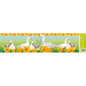 Window foil without glue strip Easter animals geese 64 x 15 cm