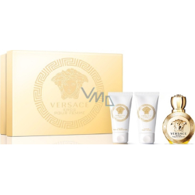Versace Eros pour Femme perfumed water for women 50 ml + body lotion 50 ml + shower gel 50 ml, gift set