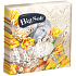 Big Soft Paper Napkins 2 ply 33 x 33 cm 20 pieces Easter beige eggs and yellow flowers