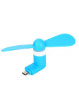 Micro USB fan blue 1 piece