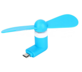 Micro USB fan blue 1 piece