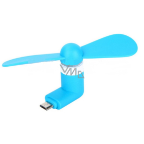 Micro USB fan blue 1 piece