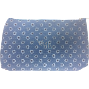Etue Square fabric blue with white flowers 20 x 11.5 x 1.5 cm 70160
