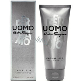 Salvatore Ferragamo Uomo Casual Life shower gel for men 200 ml