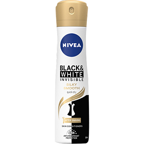 Nivea Black & White Invisible Silky Smooth Antiperspirant, 150 ml